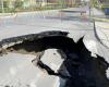 Video | “We have never seen that!”: The road sank above a water pipe in Notre-Dame-de-Grâce