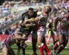 XIII rugby: for Catalan dragons, cup head, legs at rest