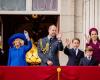 The whole royal family was on the balcony of Buckingham Palace