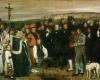 Franche-Comté. The painting of Courbet “a burial in Ornans” restored in front of the public at the Musée d’Orsay in Paris