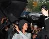 Rihanna unveils a surprise baby bump on the way to the Met Gala