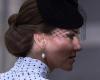 The perfectly mastered appearance of Kate Middleton, style icon in her dress with retro pea