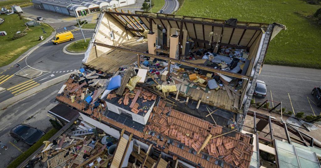 After the storm in La Chaux-de-Fonds, damage to buildings estimated at ...