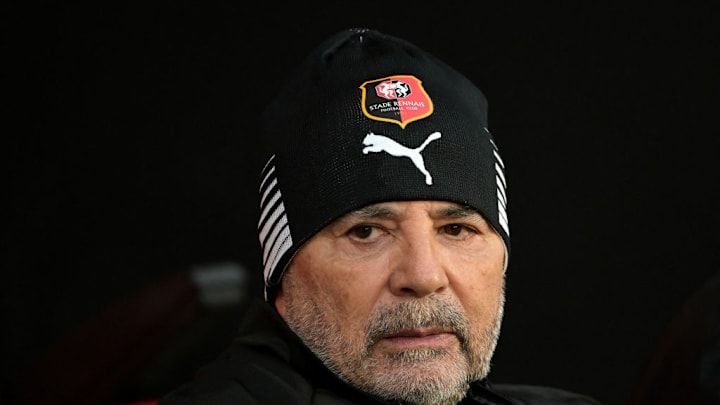 Jorge Sampaoli coach of Stade Rennais against AS Saint-Etienne.