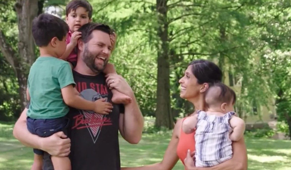 JD Vance with Wife and Kids