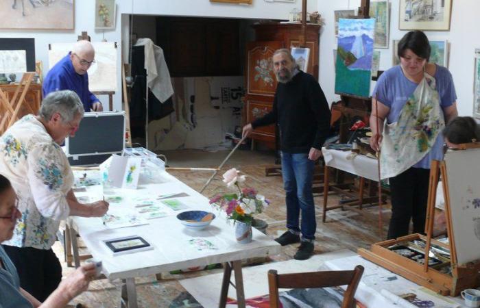 Monteils. Bernard Perrone opens his workshop