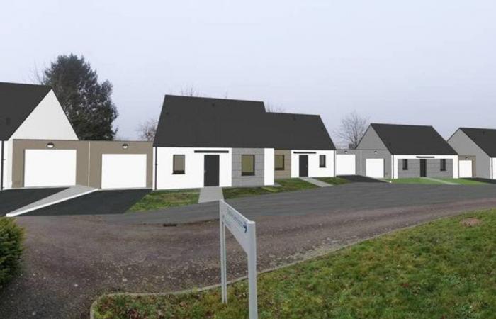 Five individual housing units built in Oisseau by Mayenne habitat