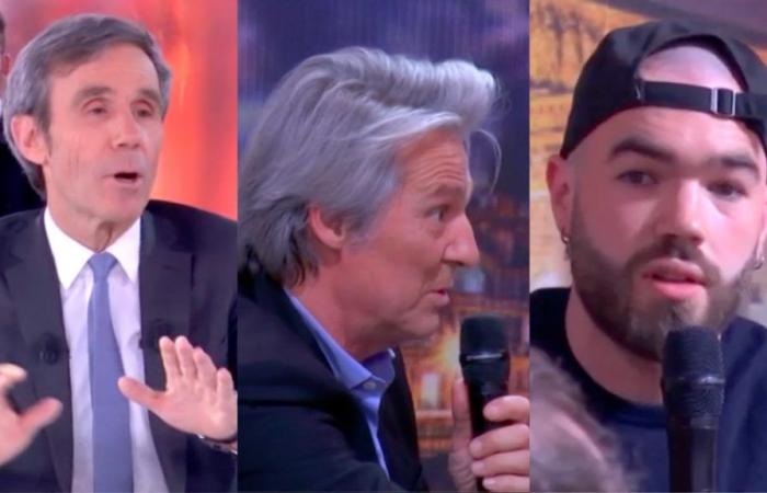 “There, we’re going too far”: after a slip-up, David Pujadas intervenes in the middle of a debate between Yvan Le Bolloc’h and Georges Matharan