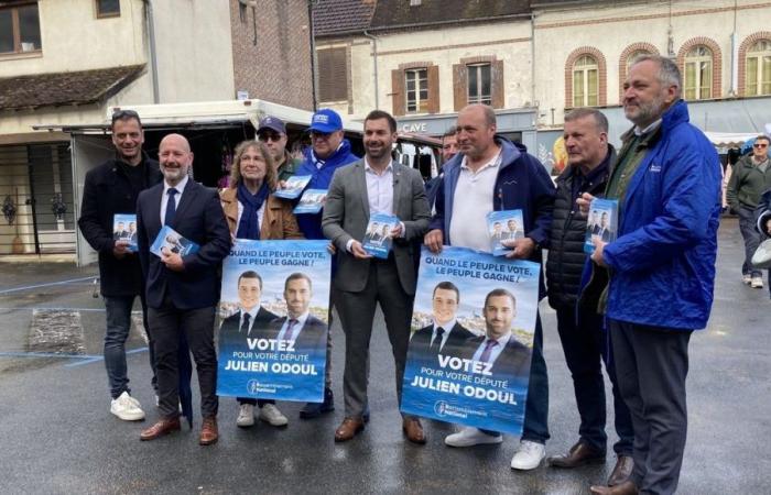 Legislative elections 2024: outgoing RN deputy Julien Odoul “serene” launches his campaign in Villeneuve-sur-Yonne