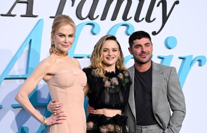Nicole Kidman, Zac Efron, Joey King… The stars at the premiere of “The Bottom of the Family”