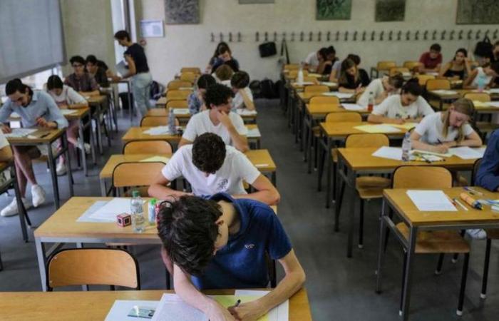 top start this Friday, 535,000 first year students are working on the French test