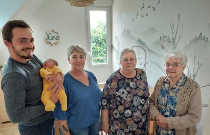 In Orne, Denise becomes a great-great-grandmother for the first time