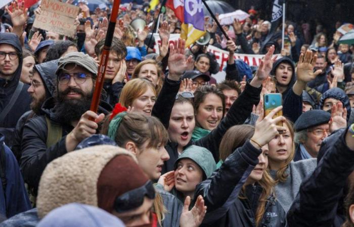 Brussels: 4,500 people march during a “social and anti-fascist” march (photos)