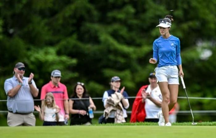 Céline Boutier gets bogged down, Grace Kim solid leader at the Meijer LPGA Classic