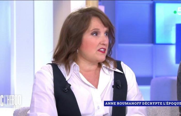 Anne Roumanoff reacts to the dismissal of Guillaume Meurice by Radio France in “C l’hebdo”