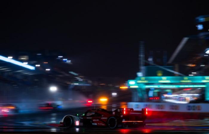 Rain, Rossi’s retirement and a long Safety Car: the recap of the night at the 24 Hours of Le Mans