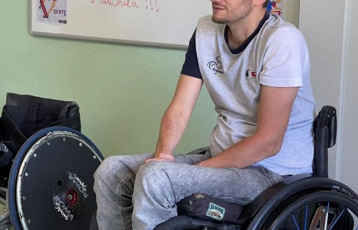 Lotois Matthieu Thiriet in the running for the Paralympic Games in wheelchair rugby