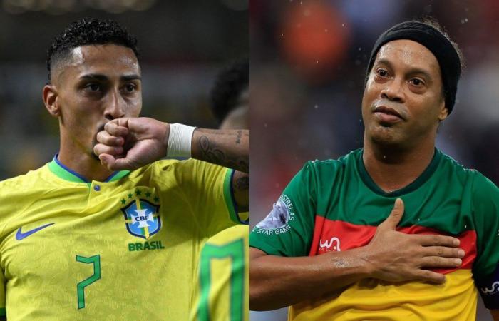 Raphinha puts Ronaldinho in his place