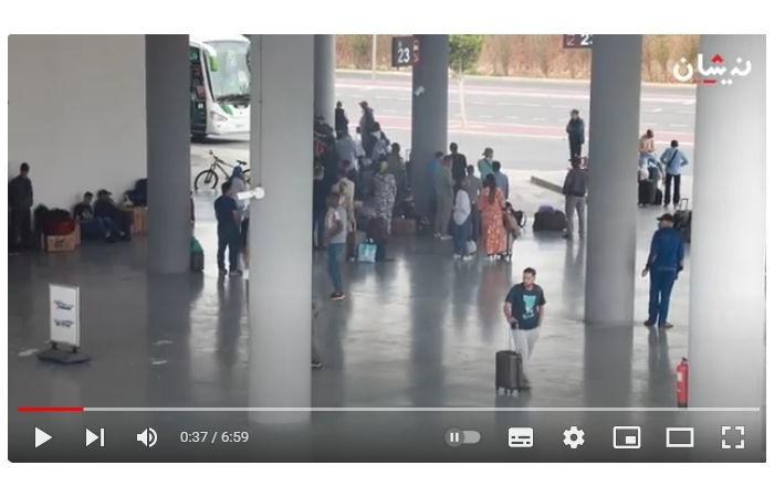 Morocco: Travelers stranded at Rabat station. No bus (video)