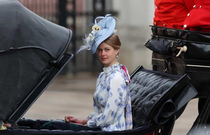 Lady Louise noticed in her floral dress in memory of the coronation of her uncle Charles III