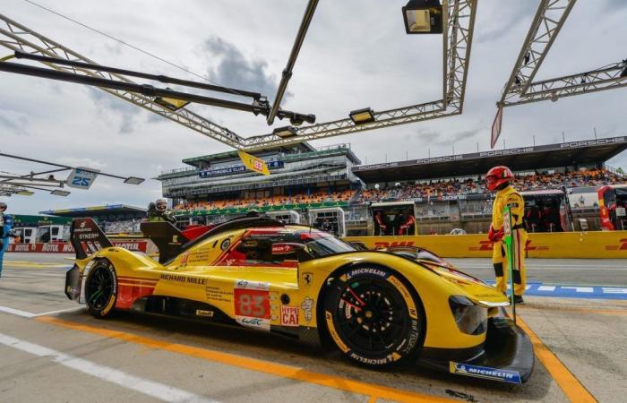 Ferrari leads at Le Mans thanks to better choice in the rain