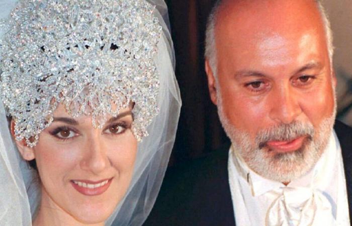 Céline Dion, her wedding dress with René Angelil: 1000 hours of work, 6m of train and 25,000 euros budget
