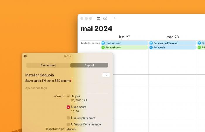 Preview Calendar, replacing Reminders in macOS Sequoia and iOS 18