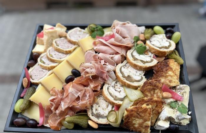 for the Euro football, a caterer is offering a maxi platter of cheese and charcuterie