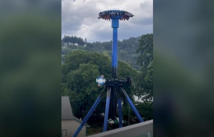 Amusement park visitors stuck on upside-down ride in Portland