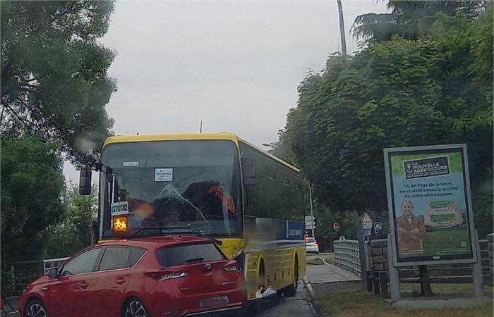 Accident in Loire-Atlantique: a school bus hits three cars