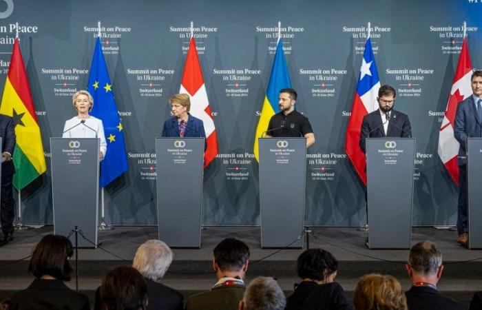 In Switzerland, the Peace Summit reaffirms the territorial integrity of Ukraine and wants to involve Russia