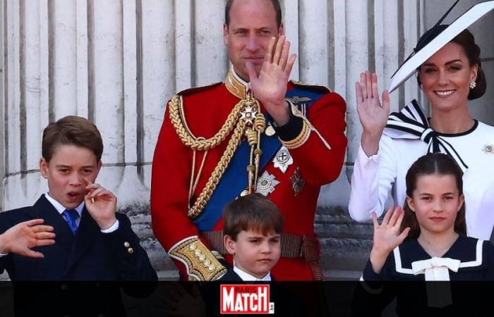 Trooping the Color: when Charlotte calls her little brother Louis to order