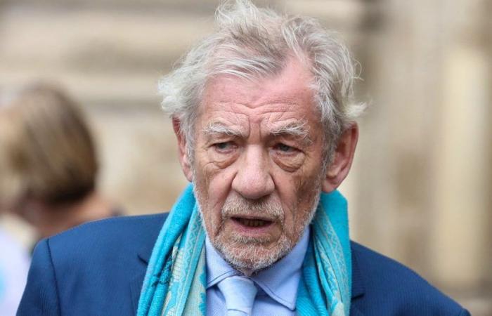 Ian McKellen falls off stage and is injured