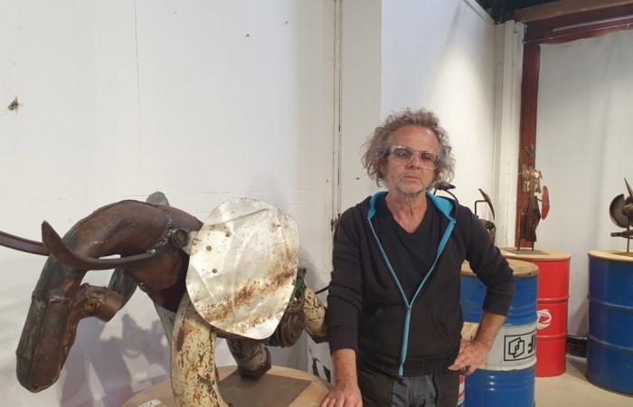VIDEO. Discover the incredible workshop of this “metalo-dechetician” artist in Loire-Atlantique