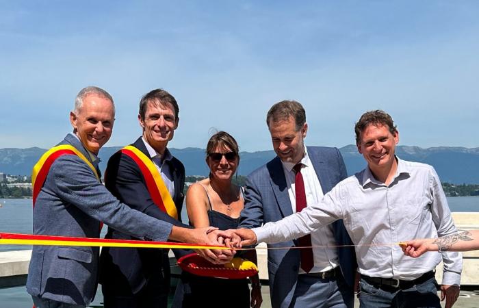 Cologny: a new swimming spot inaugurated