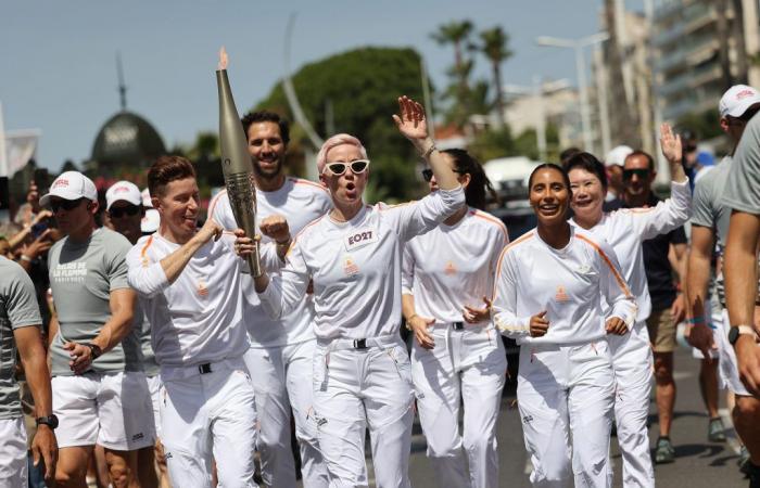 relive the passing of the Olympic flame in the Alpes-Maritimes