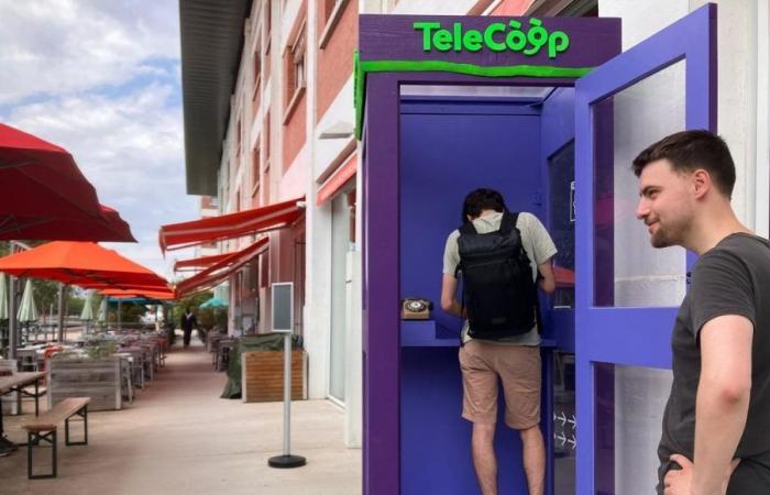 The city of Strasbourg is testing a telephone booth prototype