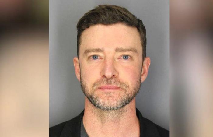 In the United States: Arrested drunk, Justin Timberlake has his police ID photo