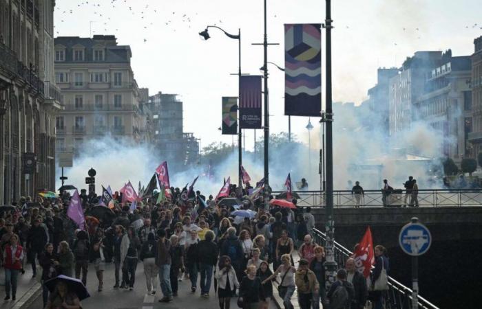 Rennes: a demonstration against the RN cut short after clashes with the police