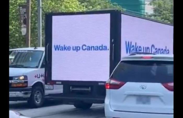Truck displaying anti-Muslim messages is owned by Rebel News