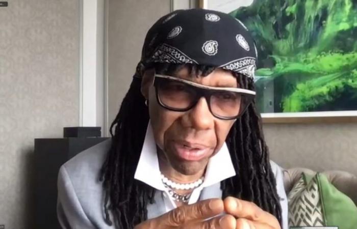 Nile Rodgers, disco legend, speaks to BFMTV before his tour in France with his group Chic