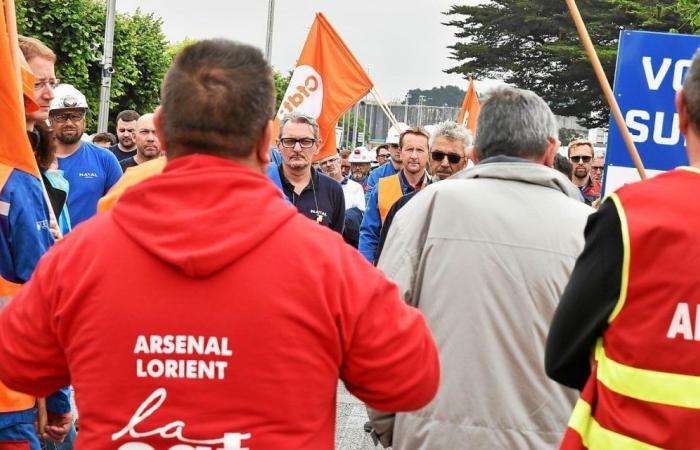 In Lorient, Naval Group employees opposed to “social decline” [Vidéo]