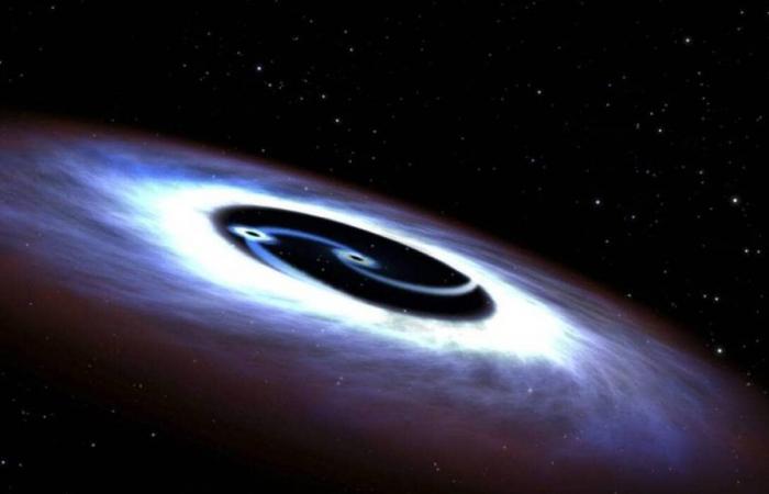 a black hole wakes up after 20 years of sleep