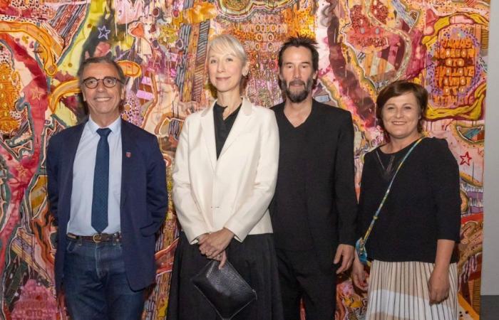 What were Keanu Reeves and his partner Alexandra Grant doing at the CAPC-Museum of Contemporary Art?
