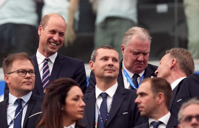 Prince William meets Frederik X at England-Denmark match