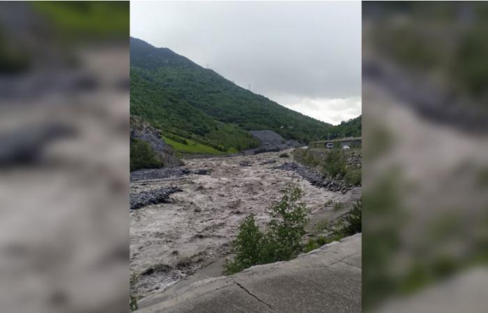Savoie: Arc on orange flood alert in Maurienne, several roads cut