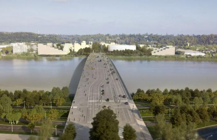 a big party planned for July 6 for the inauguration of the long-awaited future Simone-Veil bridge