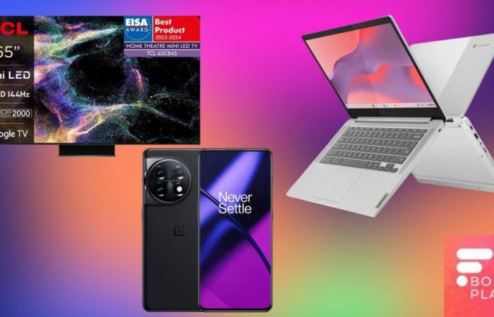 The OnePlus 11 at -40%, a Lenovo ChromeBook for less than €100 and a 65″ 4K Mini LED TV at half price – the deals of the week
