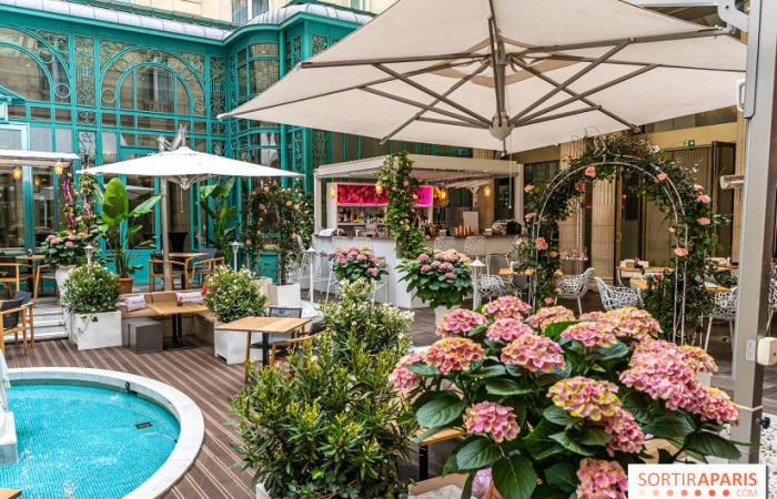 La Terrasse des Roses at the Westin Paris Vendôme, the sublime flowered patio to see life in pink