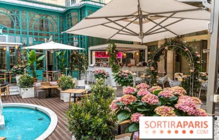La Terrasse des Roses at the Westin Paris Vendôme, the sublime flowered patio to see life in pink